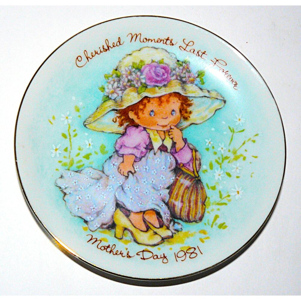 Vintage Avon Cherished Moments Mothers Day 1981 Collectible Trinket Plate